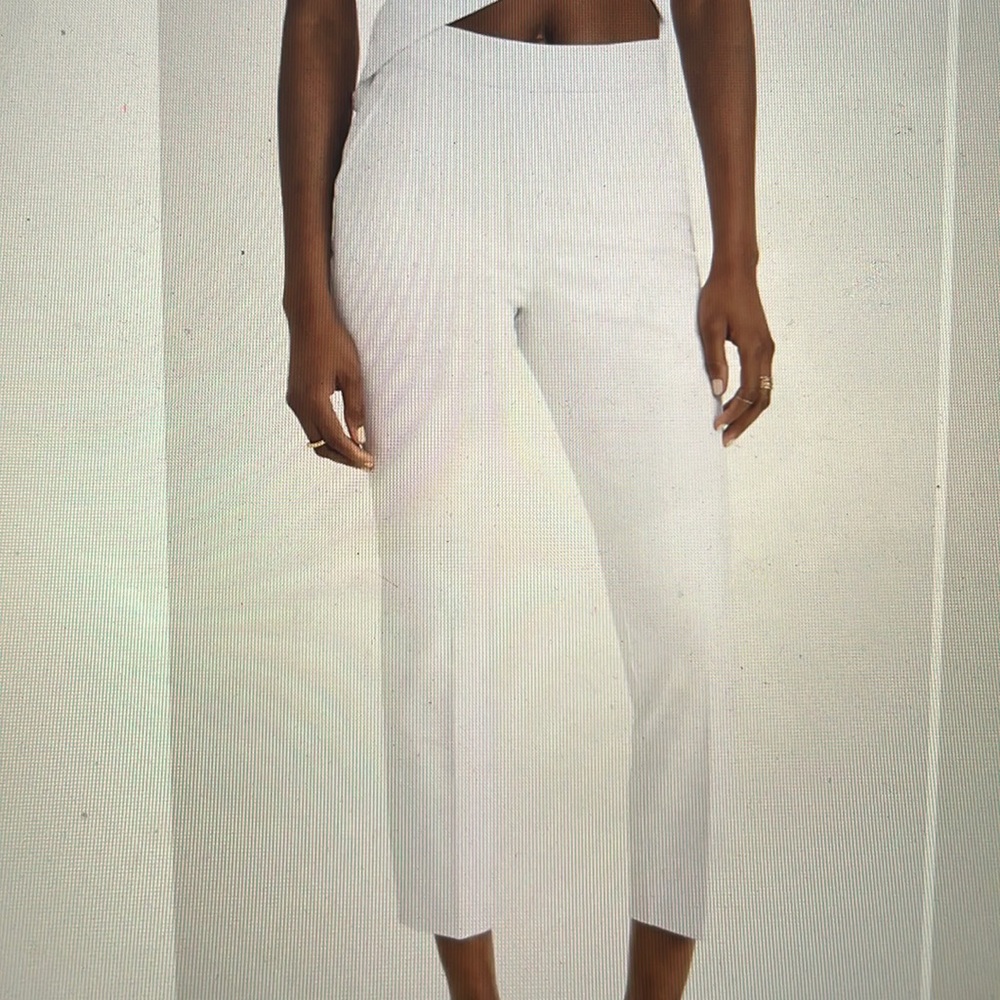 Spanx slim straight pants, classic white, size small, NWT